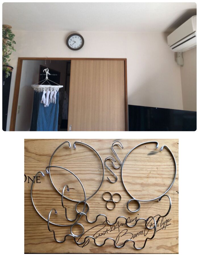 鴨居ハンガーを使い、最後のトドメ(笑)