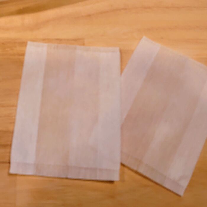 お茶パックを用意します