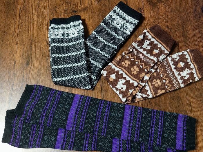 アームウォーマーを使いましたが、バンダナや首に巻けそうな物なら何でもOK