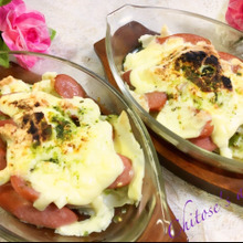 【はっとレシピコンテスト入賞】はっととウインナーのバジル焼き