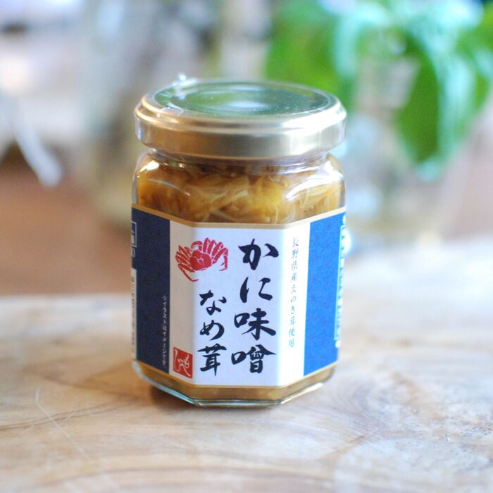【カルディにて】美味しい )^o^( もへじ かに味噌なめ茸♪