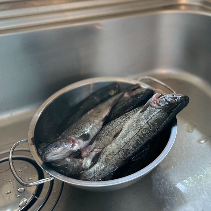まずは水洗い