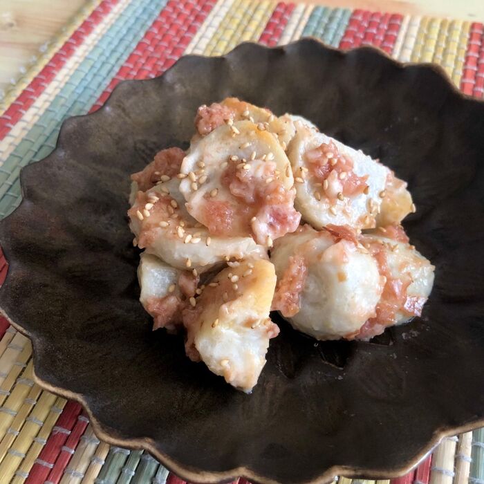 【食材2つ トースターで焼くだけ】デトックス効果に!里芋の梅マヨ焼き #副菜 #簡単