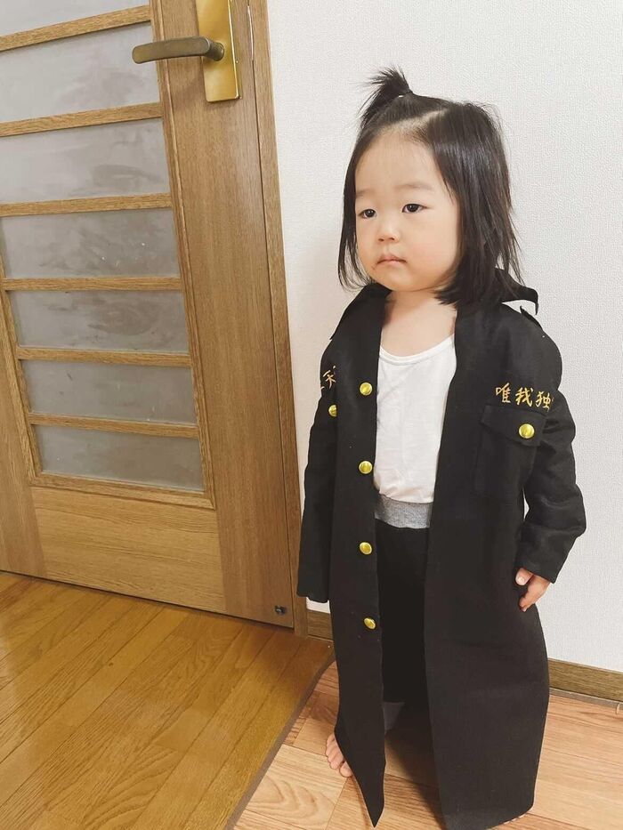 着用してみると・・・。