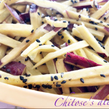 【レンジで簡単】さつまいものハニバタ醤油⭐︎