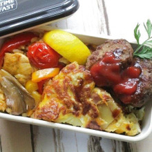 こんなの欲しかった!モニターのオイルdeローストガーリック !スペイン風オムレツ入り弁当~♪