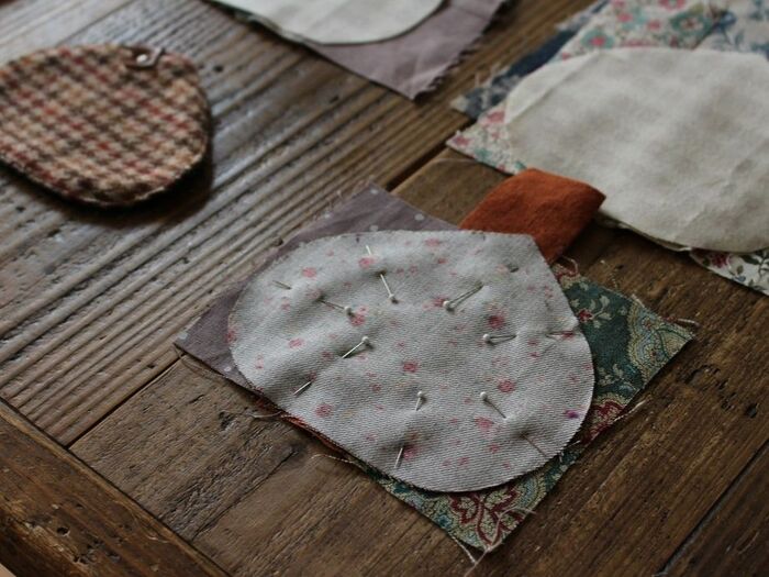 布を型紙の代わりに