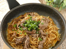 とろ~り卵と牛肉の焼きそば