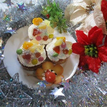 鬼滅の刃:鬼滅2期!宇髄天元イメージ 宝石カップケーキのデコレーションはすごく簡単!