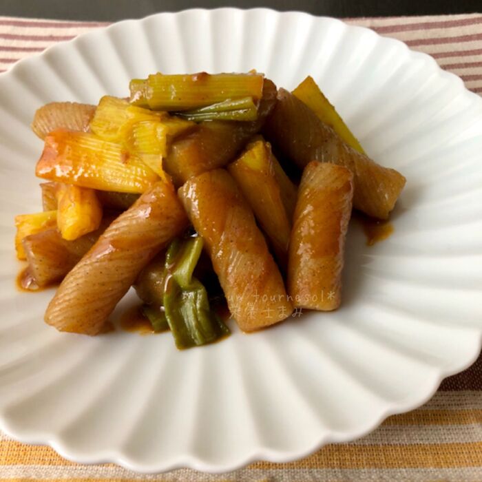 【食材2つを煮込むだけ!】血行促進効果☆こんにゃくと長ネギのコチュジャンカレー煮 #簡単 #お弁当