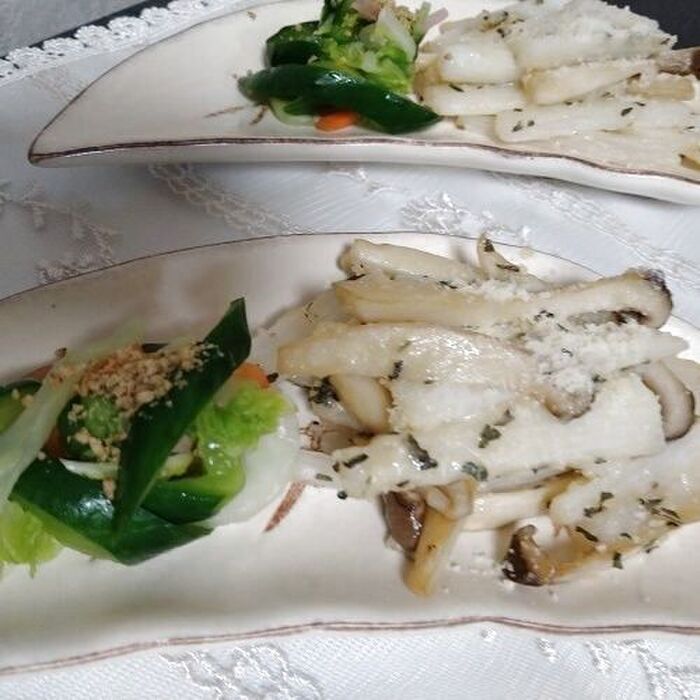 エリンギと長いものチーズまぶし