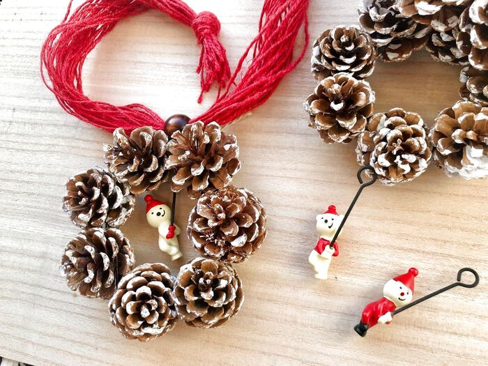 Xmasリースでカーテンタッセル