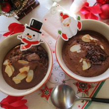 レコルトエアーオーブンで作る!ココット入りラム酒入りチョコバナナブラウニー♪