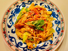 素麺で!オイスターソース焼きそば