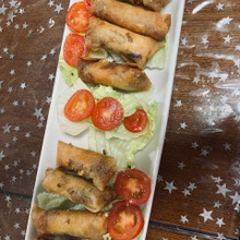 カレーチーズ味♪ミックスナッツ春巻き