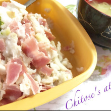 【土鍋調理】ベーコンの旨味が美味しいホットサラダとたまごスープ⭐︎