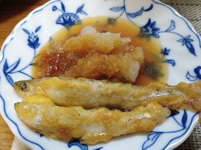 ワカサギの揚げ焼き