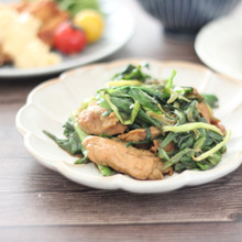 簡単3分!にらと大豆ミートのオイバタ炒め