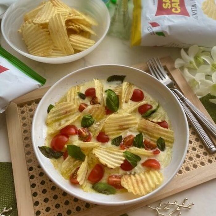 ポテトチップスでとろ〜りチーズのグルメチップス