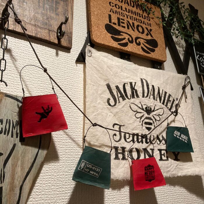 こんなリサイクルありかなぁ☆クリスマスガーランド