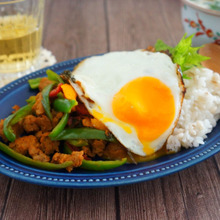 大豆ミートのガパオライス