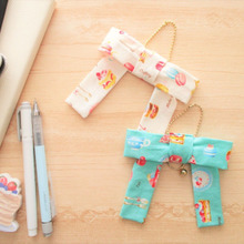 【型紙付き】ハギレで簡単!!おしゃれでかわいい!!シングルリボンキーホルダー