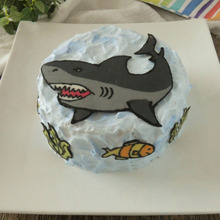 「チョコスポンジのバナナケーキ」で誕生日ケーキ♪