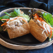 大根の季節に②ベトナム風なますで♪豚肉のバインミー