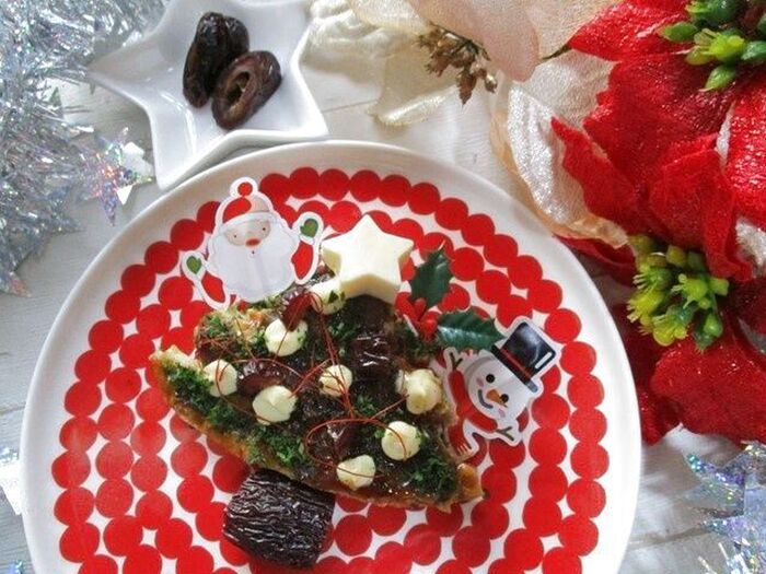 お好み焼きde可愛いクリスマスツリーを作ろう!