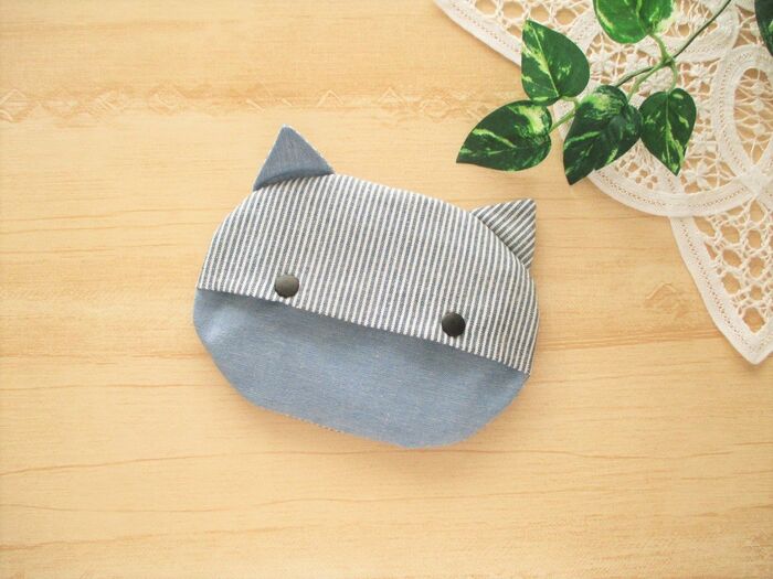 【型紙付き】ねこ型ポケットティッシュケース