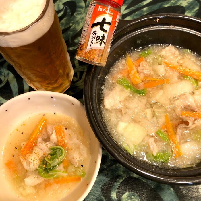 超ド級(笑)カンタンみぞれ鍋