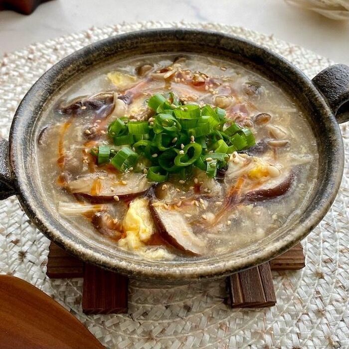 体の芯から温まる!しょうがたっぷりサンラータン