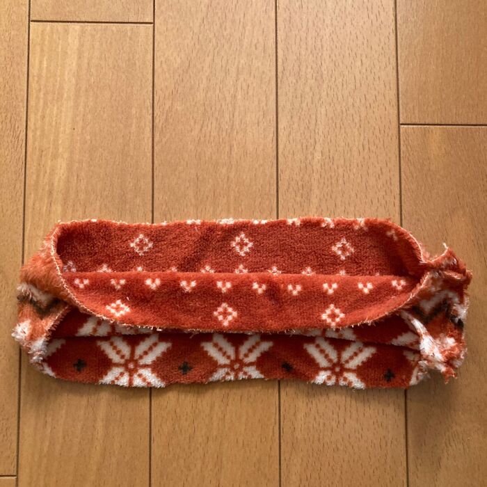 ③シュシュを作る。