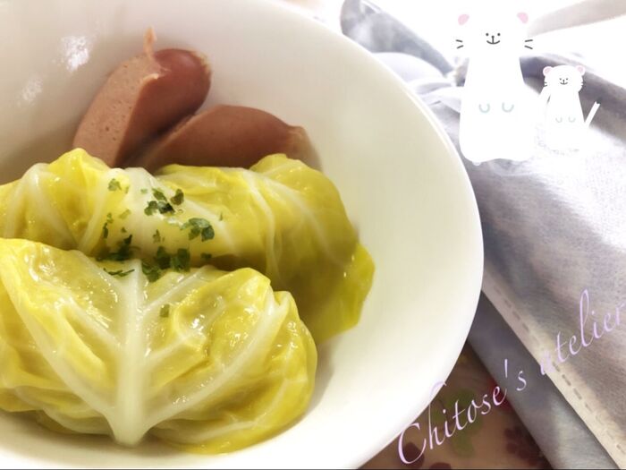冷凍餃子 de 時短ロールキャベツ♬※崩れないコツあり