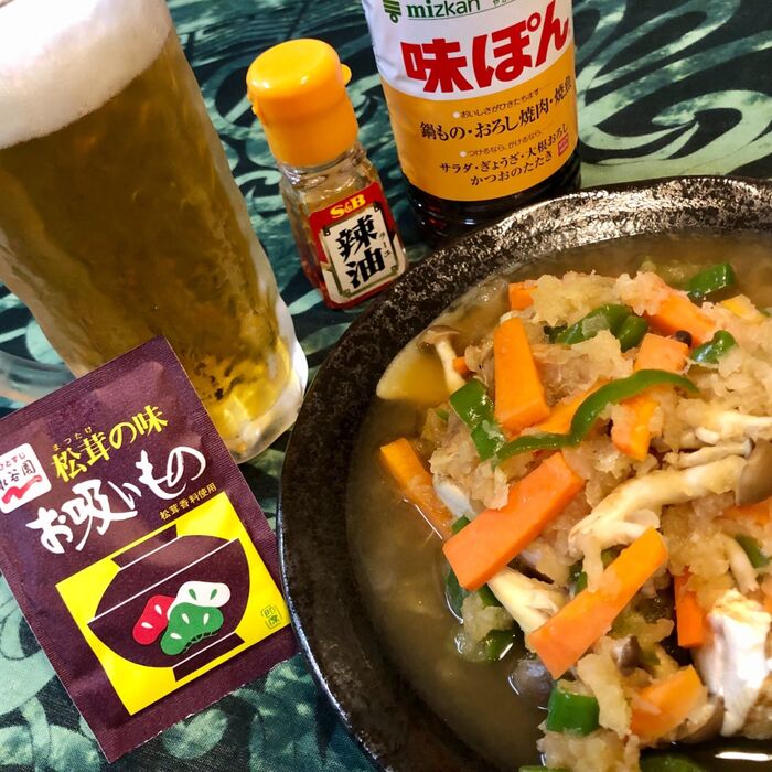 豆腐の野菜みぞれのせ