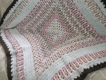 ダイソー毛糸であったかソファーカバーをハンドメイド