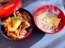 大根と牛肉の焼き肉丼