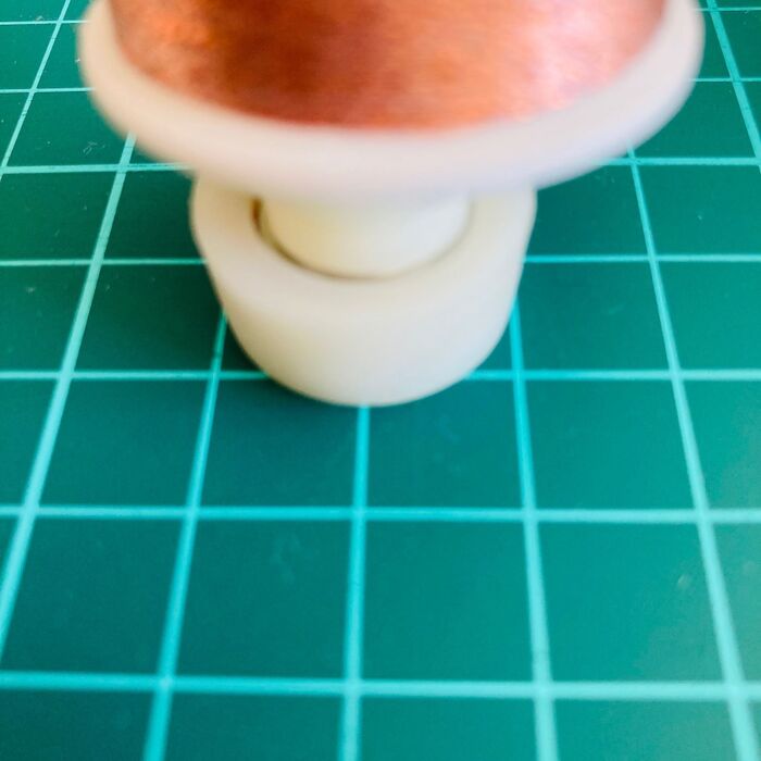 ④③をに内棒をのせその上に糸巻を置く。