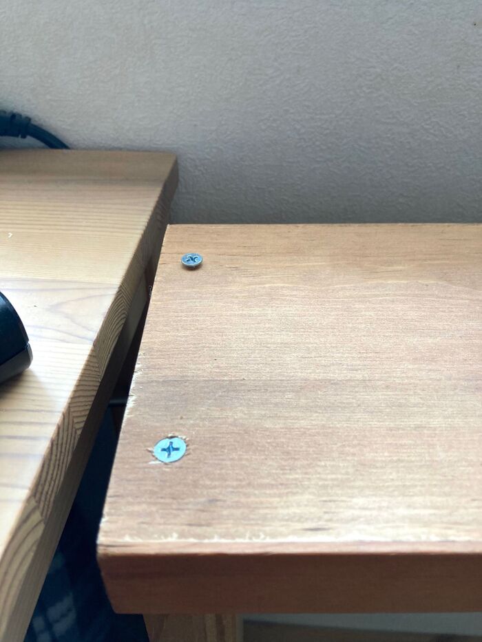 ビスの頭がきれいに入りました。