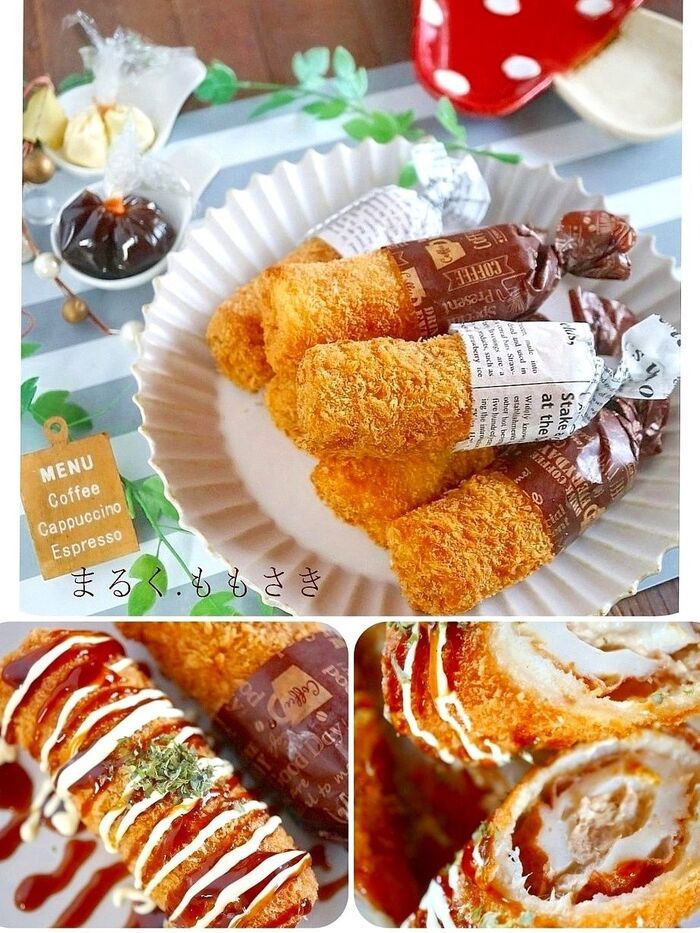 食パンで作る!サックサク♪ツナマヨ入りちくわスティック