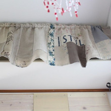 お家時間も楽しめる『はぎれが主役』になる布つなぎのカフェカーテン♪