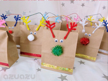 100均アイテムでトナカイラッピング♪