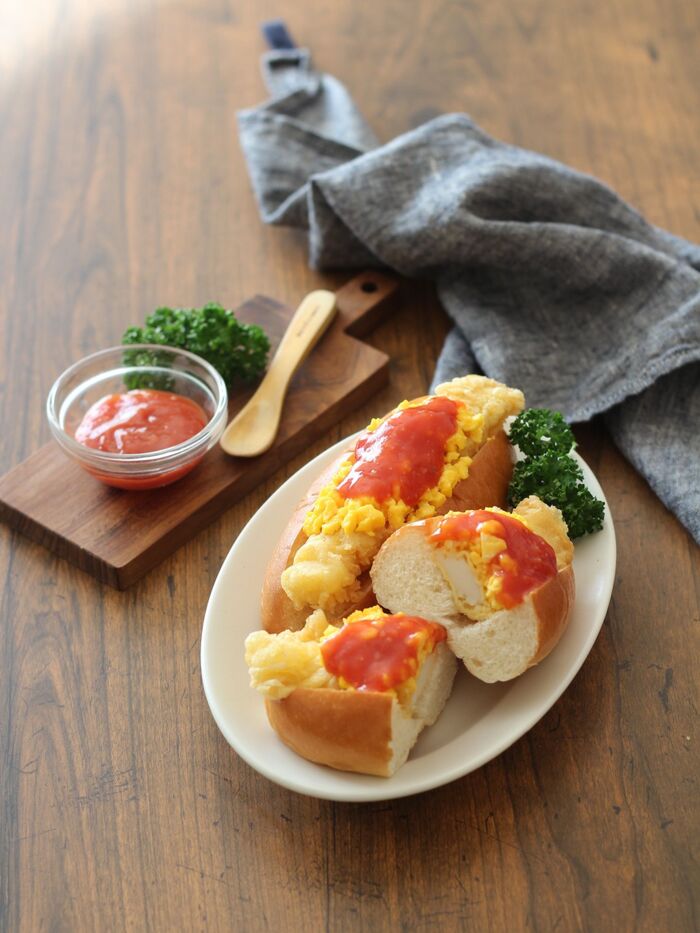 ぺろりと食べられちゃう!レンチンだけで出来るいか天チリドッグ