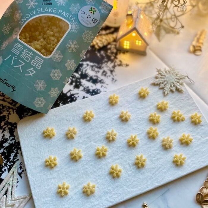 お弁当にスープ、サラダにも!つや姫発芽米入り雪結晶パスタ