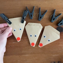 5分で完成!幼児と作るコーヒーフィルターのトナカイ