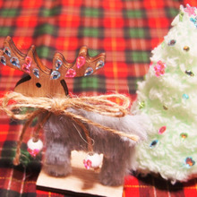 100均商品で☆キラキラの角のトナカイの作り方