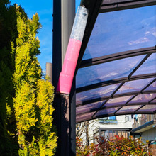 冬場のカーポート雨樋のDIYの応急処置にも