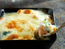 寒い日のご飯に♪ほうれん草と鶏肉のドリア