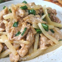 はやい美味い安い♪ 細切り大根と豚こまのピリ辛味噌炒め