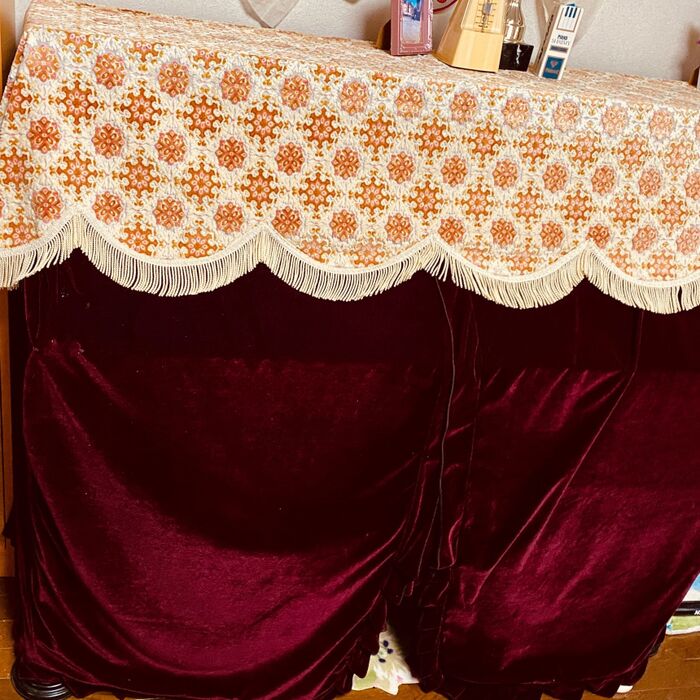 ピアノのカバーの中は絶好のデッドスペース